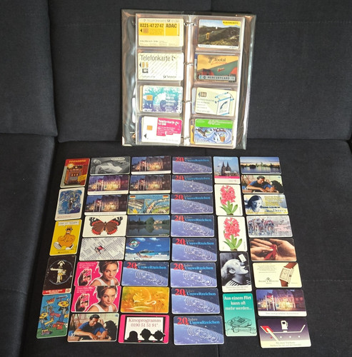 Großes telefonkarten album - großes, telefonkarten-album
