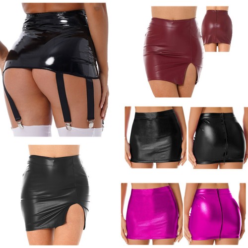 Damen wetlook lackleder - damen,