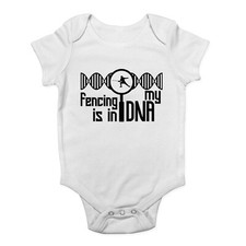 Fencing is in my DNA Baby Grow