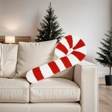 Weiches rot weiß Plüsch