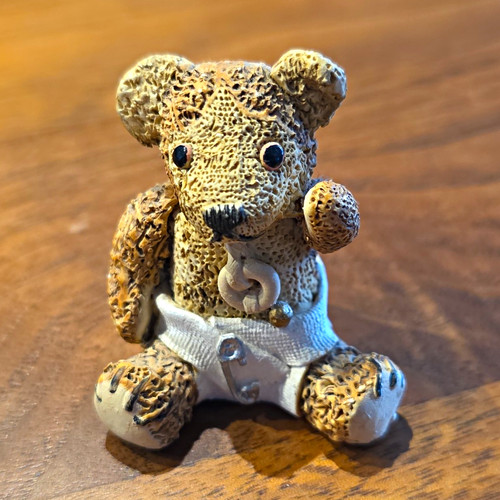 Teddybär miniaturfigur bär - teddybär,