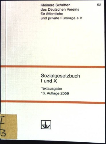 Sozialgesetzbuch erstes buch - sozialgesetzbuch:,