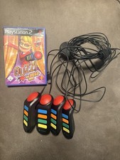 Buzz ! + Das Mega Quiz + Controller Buzzer - Playstation 2 PS2