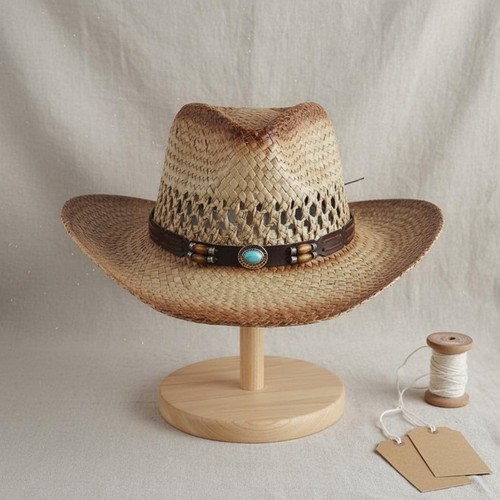 Cowboyhut aus stroh leicht - cowboyhut,