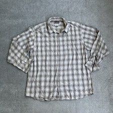 COLUMBIA Herren Arbeit Hemd Shirt Gr. XL Outdoor Holzfäller Kariert 17017 Beige