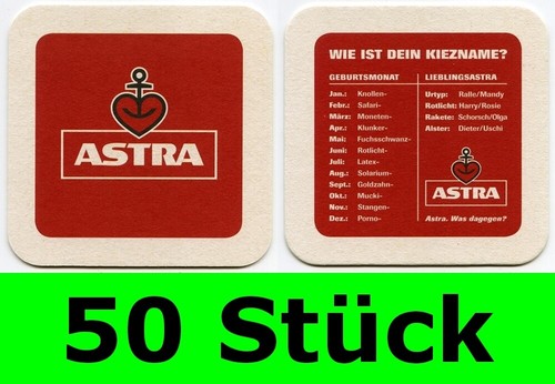 Stück bierdeckel astra - 50,