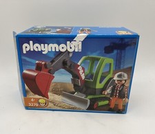 Playmobil Geobra 3279 P&M Minibagger Bagger & Bauarbeiter 2003 Vollständig OVP