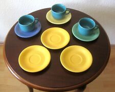 Kaffeegeschirr für 3 Personen, Tassen, Untertassen, Kuchenteller