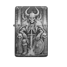 Wikinger Skelett Feuerzeug Skull Lasergravur opt. Gravurtext personalized