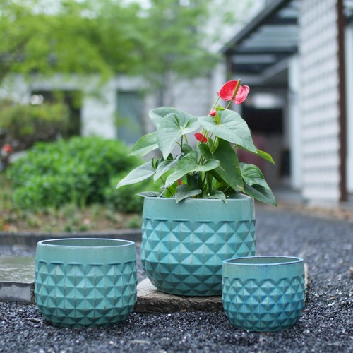 Blumentopf keramik set - keramik,