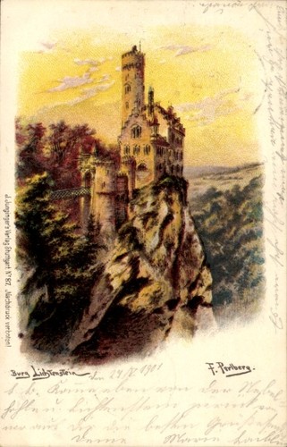 Künstler litho perlberg f - litho, perlberg,