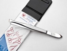 Pinzette DOVO SOLINGEN Breit-Schräg, Poliert, ROSTFREI Top Stainless Tweezer!!