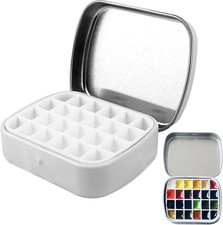 Leerer Aquarellkasten Metall