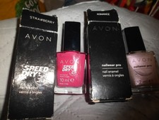 UNBENUTZT AVON 2 X NAIL EMAIL STRAWBERRY SPEED DRY 30 ROMANCE NAIL PRO