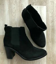 WERA Stockholm echt LEDER Wildleder Stiefeletten schwarz Größe 41