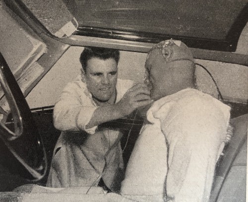 Testwagen unfall foto 1956 - unfall,