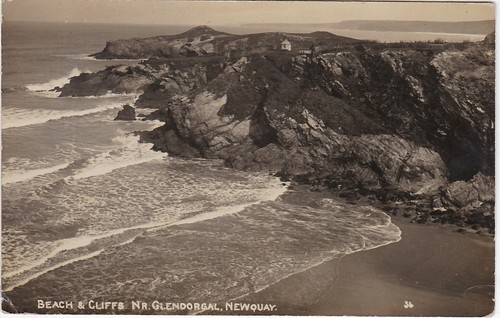 Beach cliffs nr glendorgal - &,