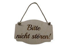 Türschild Bitte nicht stören