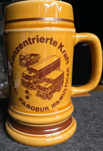 Bierkrug veb steingutfabrik - bierkrug,