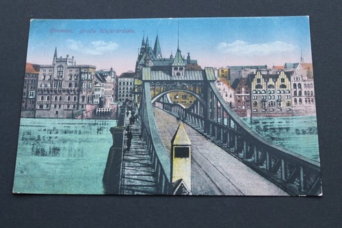Litho postkarte bremen - s,