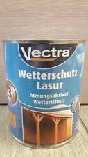 10€/L Vectra Wetterschutz Lasur 2,5L Holz-Wetter-Schutz-Tür-Lasur-Zaun (A1089)