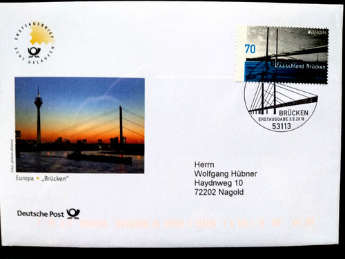 Brd 2018 fdc europa - 2018, fdc,
