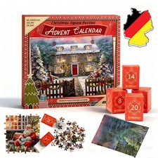 Adventskalender 2025 Puzzle Erwachsene 1008 Teile Weihnachten Frauen Männer DHL