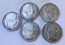 Silber Frankreich 5 x 10