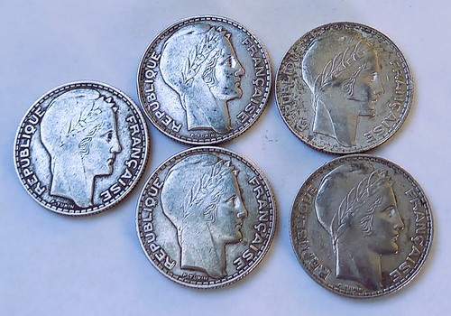 Silber frankreich 10 - 5, x