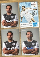 4x Autogrammkarte Ulf Kirsten Nationalspieler DFB Dynamo Dresden o. Unterschrift