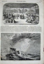 Alter antiker Druck 1858