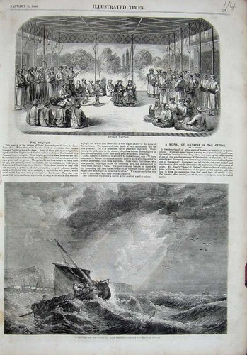 Alter antiker druck 1858 - antiker,