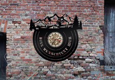 Wanduhr uhr alpen - uhr, gemälde