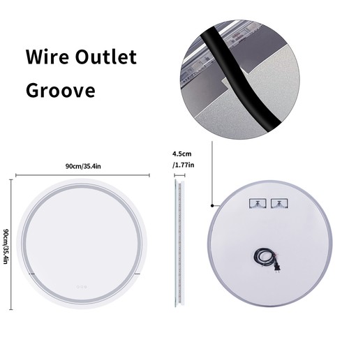 Rund oval badspiegel led - badspiegel,
