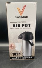 VONDIOR Edelstahl Air Pot – 3 Liter – Thermos Pumpkanne