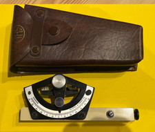 Alt Winkelmesser mit Waage Libelle Keuffel & Esser Degrees mit Rasche 18cm 70erJ