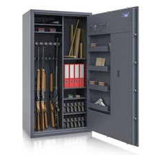 Waffenschrank Waffentresor Grad Klasse 1 Langwaffen - 14 Halter - S&G E-Schloss