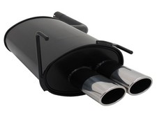 NOVUS SPORTAUSPUFF MERCEDES BENZ C-Klasse W202 CLK C208 A208 2x85/58 AM-DESIGN 