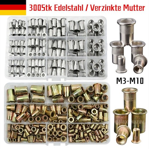 300stk blindnietmuttern - 300stk,