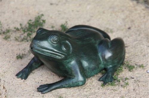 Frosch bronzefigur tierfigur - bronzefigur,