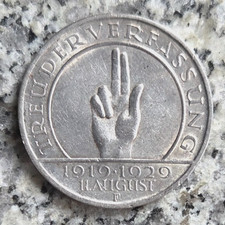Weimarer Republik 3 Reichsmark