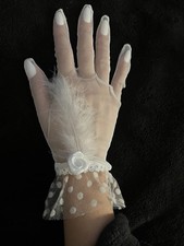 braut handschuhe weiß