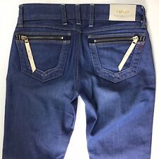 Dunkelblaue Damenjeans Replay Jennpez Slim Straight Größe 6 W25 L28 (466B)