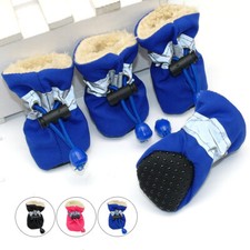 Winter-Warm Anti-Rutsch Hundeschuhe Hunde Pfoten Schuhe Hundesocken Hundestief↑