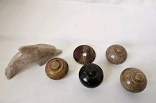 Speckstein Dosen 6x teiliges Set Delphin Schmuckstein Pillenbox Dösschen mit...