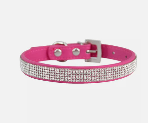 Hundehalsband mit strasssteine - hundehalsband,