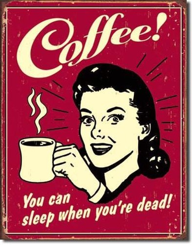Kaffee trinker usa metall deko - metall,