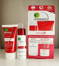 Garnier UltraLift 2-Schritte Set - Peelinglösung + Anti-Falten-Creme / unvollkommene Box 