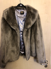 Webpelz Jacke Damen beige 40