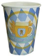 Trinkbecher "Oktoberfest" Dekoration Mottoparty Deko Party Tisch Deko 8-tlg.